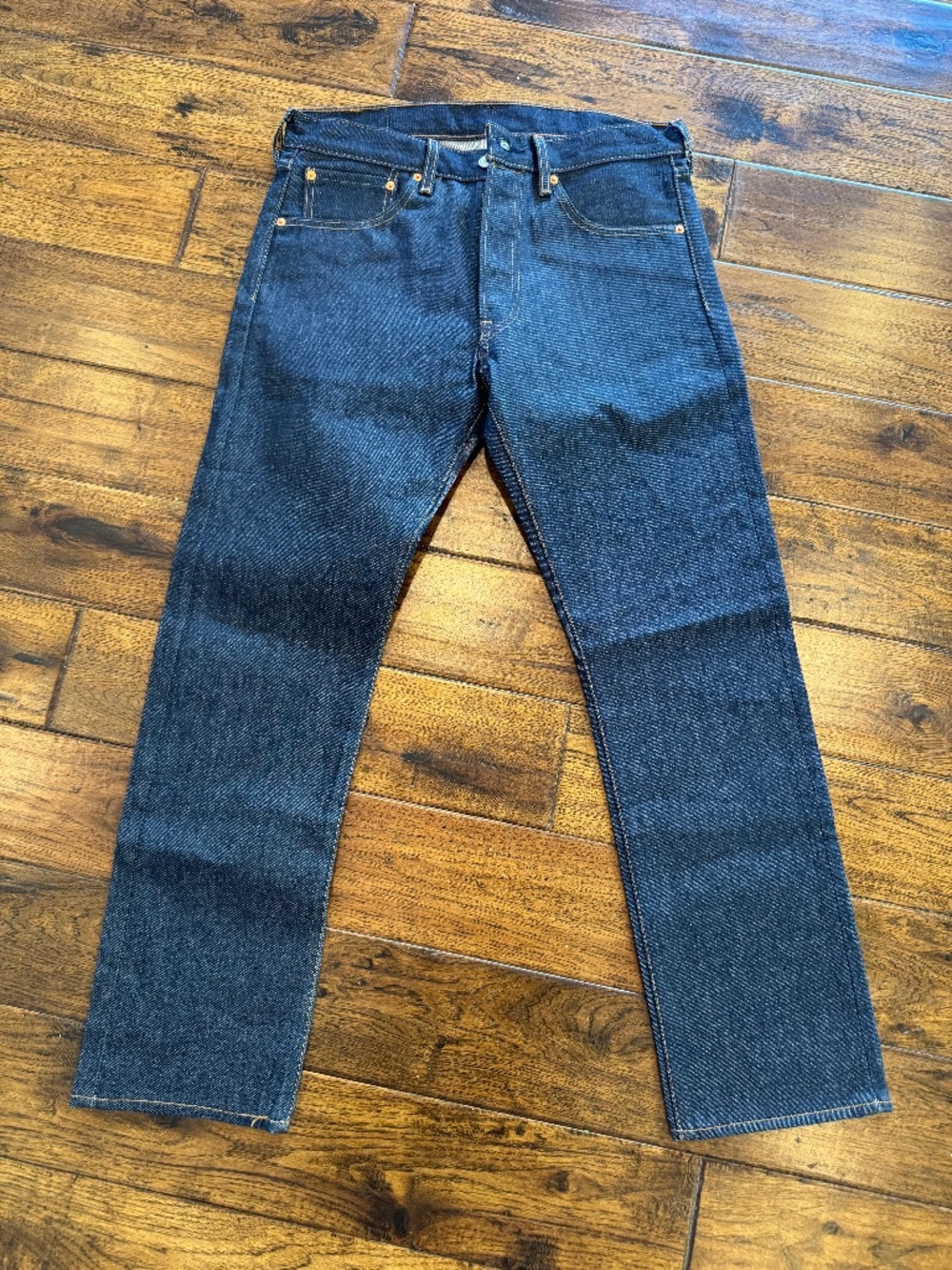 Levi's 501 Classic Straight Leg Jeans Dark Blue W32 L30